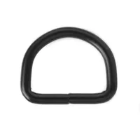 Schwarz 16 x 3 mm D-ring Schwarz 16 x 3 mm D-ring