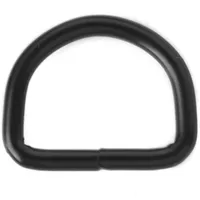 Schwarz 40 x 5 mm D-ring Schwarz 40 x 5 mm D-ring