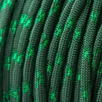 Metallic Glitter Emerald Green & Green Tracer X Paracord 550 Type III Metallic Glitter Emerald Green & Green Tracer X Paracord 550 Type III