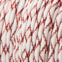 Metallic Glitter White & Red Tracer X Paracord 550 Type III Metallic Glitter White & Red Tracer X Paracord 550 Type III