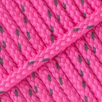 Reflectable Neon Pink PPM Cord - Ø 6mm. (hollow) Reflectable Neon Pink PPM Cord - Ø 6mm. (hollow)