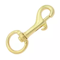 Brass Plated Snap Hook 65 mm - Ø 17 mm Brass Plated Snap Hook 65 mm - Ø 17 mm