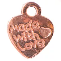 Charme 'Made With Love' Rose Gold Charme 'Made With Love' Rose Gold