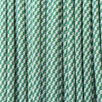 White & Kelly Green Spiral Paracord 550 Type III White & Kelly Green Spiral Paracord 550 Type III