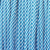 White & Caribbean Blue Spiral Paracord 550 Type III White & Caribbean Blue Spiral Paracord 550 Type III