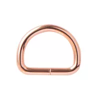 Rose Gold 25 x 4 mm D-Ring Rose Gold 25 x 4 mm D-Ring