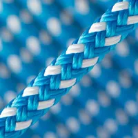 Metallic Royal Blau & Silver Grau 8 mm - PPM Doppelgeflecht Metallic Royal Blau & Silver Grau 8 mm - PPM Doppelgeflecht