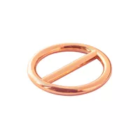 Rundringe mit Steg 'Rose Gold' 15 x 3 mm Rundringe mit Steg 'Rose Gold' 15 x 3 mm