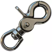 Clip Mousqueton Gun Metal 60 mm - Ø 12 mm Clip Mousqueton Gun Metal 60 mm - Ø 12 mm