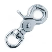 Mousqueton mexicain Chrome 64 mm - Ø 13 mm Mousqueton mexicain Chrome 64 mm - Ø 13 mm