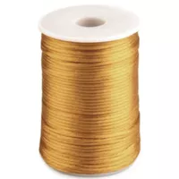 Goldenrod - 2mm - Rattail Satin Cord (95 m) Goldenrod - 2mm - Rattail Satin Cord (95 m)