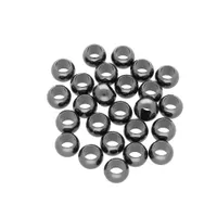 8 x 5,5mm - Satz mit 25 Messing rund - Gun Metal 8 x 5,5mm - Satz mit 25 Messing rund - Gun Metal
