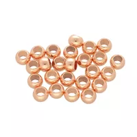 8 x 5,5mm - Satz mit 25 Messing rund - Rose Gold 8 x 5,5mm - Satz mit 25 Messing rund - Rose Gold