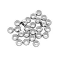 8 x 5,5mm - Satz mit 25 Messing rund - Silber 8 x 5,5mm - Satz mit 25 Messing rund - Silber