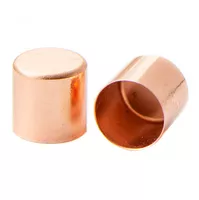 Metall Schnur Endkappe Rose Gold 10 mm - 10 Stücke Metall Schnur Endkappe Rose Gold 10 mm - 10 Stücke