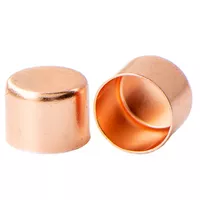 12 mm 'Rose Gold' Metall Schnur Endkappe 12 mm 'Rose Gold' Metall Schnur Endkappe