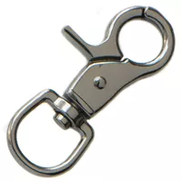 Clip Mousqueton à targette 'Light Version' 60 mm. Gun Metal Clip Mousqueton à targette 'Light Version' 60 mm. Gun Metal