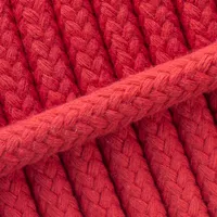 Braided Cotton Rope Red - 6 mm Braided Cotton Rope Red - 6 mm