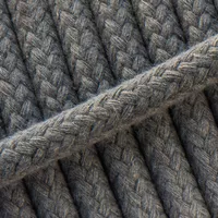 Braided Cotton Rope Grey - 6 mm Braided Cotton Rope Grey - 6 mm