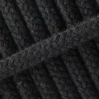 Braided Cotton Rope Black - 6 mm Braided Cotton Rope Black - 6 mm