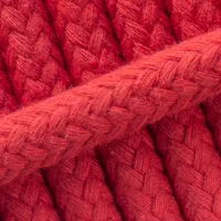 Braided Cotton Rope Red - 10 mm Braided Cotton Rope Red - 10 mm