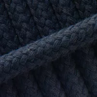 Braided Cotton Rope Dark Blue - 8 mm Braided Cotton Rope Dark Blue - 8 mm