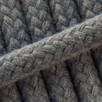 Braided Cotton Rope Charcoal Grey - 10 mm Braided Cotton Rope Charcoal Grey - 10 mm