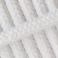 Braided Cotton Rope White - 8 mm Braided Cotton Rope White - 8 mm