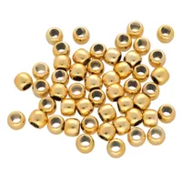 4,5 mm - Satz mit 50 Kunstoff rund - Gold 4,5 mm - Satz mit 50 Kunstoff rund - Gold
