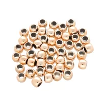 4,5 mm - Satz mit 50 Kunstoff rund - Rose Gold 4,5 mm - Satz mit 50 Kunstoff rund - Rose Gold