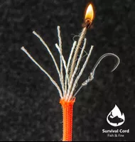 Neon Orange 'Fish & Fire' Paracord 550 Type III Neon Orange 'Fish & Fire' Paracord 550 Type III