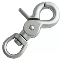 Clip Mousqueton 'Pearl Nickel' 60 mm Clip Mousqueton 'Pearl Nickel' 60 mm