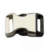 Silver Half-Metal Buckle 5/8 Silver Half-Metal Buckle 5/8