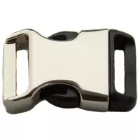 Silver Half-Metal Buckle 3/4 Silver Half-Metal Buckle 3/4
