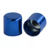 10 mm Blau Metall Schnur Endkappe 10 mm Blau Metall Schnur Endkappe