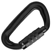 Karabiner 81 x 45 mm Twistlock Schwarz Karabiner 81 x 45 mm Twistlock Schwarz