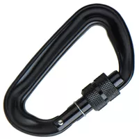 Karabiner 81 x 45 mm Screwlock Schwarz Karabiner 81 x 45 mm Screwlock Schwarz