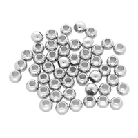4 mm - Satz mit 50 Kunstoff rund - Silber 4 mm - Satz mit 50 Kunstoff rund - Silber