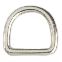 KONG - D-Ring 'Vernickelt' 25 x 5 mm KONG - D-Ring 'Vernickelt' 25 x 5 mm