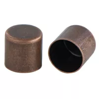 10 mm Kupfer Metall Schnur Endkappe 10 mm Kupfer Metall Schnur Endkappe