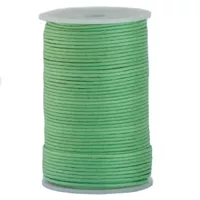 Waxed Cotton Cord - Mint Green - Ø 2 mm Waxed Cotton Cord - Mint Green - Ø 2 mm