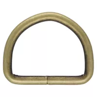 Antik Messing 40 x 5 mm D-Ring Antik Messing 40 x 5 mm D-Ring