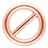 Rundringe mit Steg 'Rose Gold' 9 x 2 mm Rundringe mit Steg 'Rose Gold' 9 x 2 mm