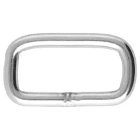 Quadratische Ringe 'Edelstahl' 14 x 6 mm Quadratische Ringe 'Edelstahl' 14 x 6 mm