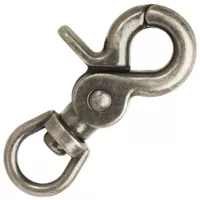 Clip Mousqueton 'Antique Nickel' 60 mm Clip Mousqueton 'Antique Nickel' 60 mm