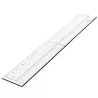 Transparent Règle quadrillée 30 cm (12") Transparent Règle quadrillée 30 cm (12")