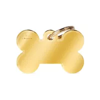 Personalisierter Hundeknochenanhänger (Groß) - Gold Personalisierter Hundeknochenanhänger (Groß) - Gold