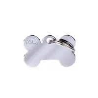 Personalisierter Hundeknochenanhänger (Klein) - Verchromt Personalisierter Hundeknochenanhänger (Klein) - Verchromt