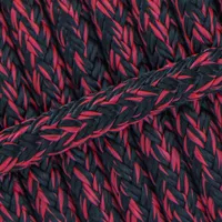 Schwarz & Rot Mix 8 mm - PPM Doppelgeflecht Schwarz & Rot Mix 8 mm - PPM Doppelgeflecht