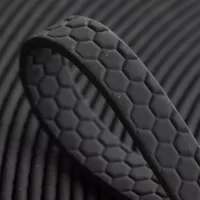 PVC HEXA Coated Webbing 'Black' 10 mm PVC HEXA Coated Webbing 'Black' 10 mm